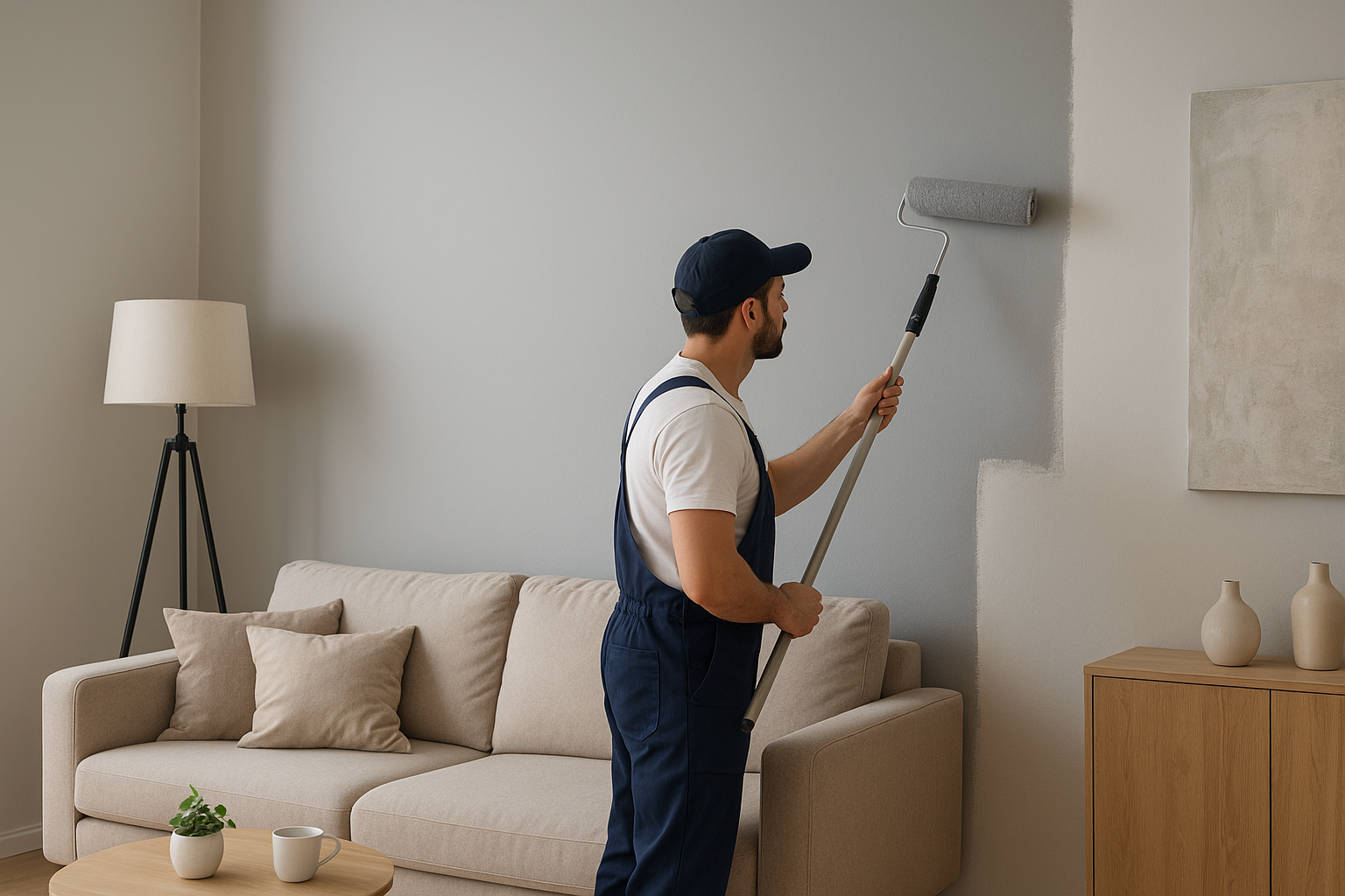 دهانات جدران احترافية ينفذها معلم دهانات بجدة