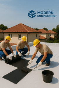 تقدم شركة الهندسة الحديثة ضماناً على الأعمال المنفّذة، مع متابَعة بعد التنفيذ للتأكد من أن العزل يعمل بالشكل المطلوب، بحالة خالية من التشققات أو الاختلالات.