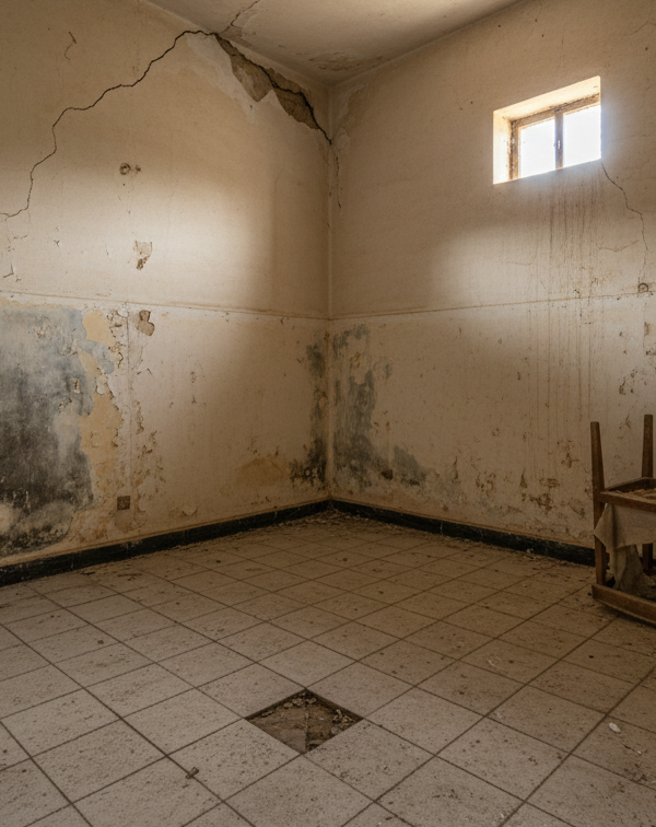 معالجة الشروخ والرطوبة بالجدران